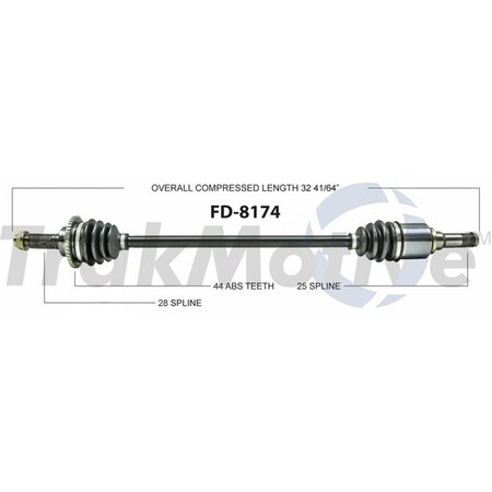 Surtrack Axle Cv Axle Shaft, Fd-8174 FD-8174